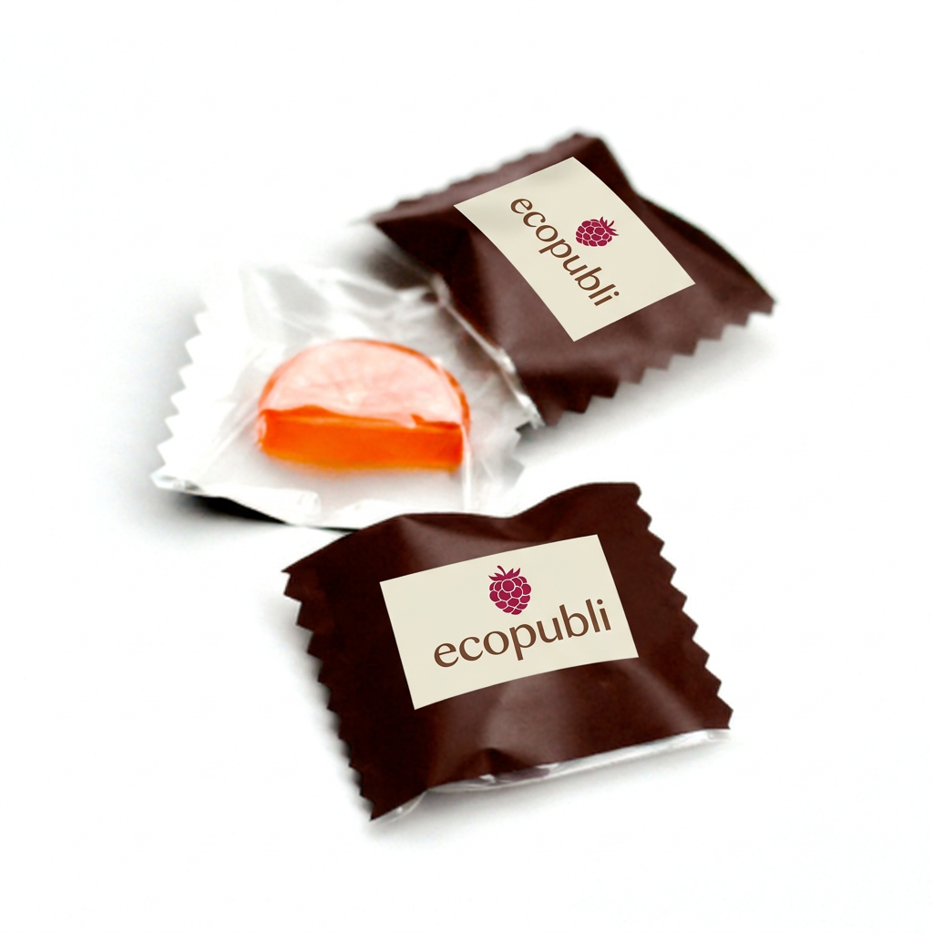 Caramelo «Citrus Mix» con logo