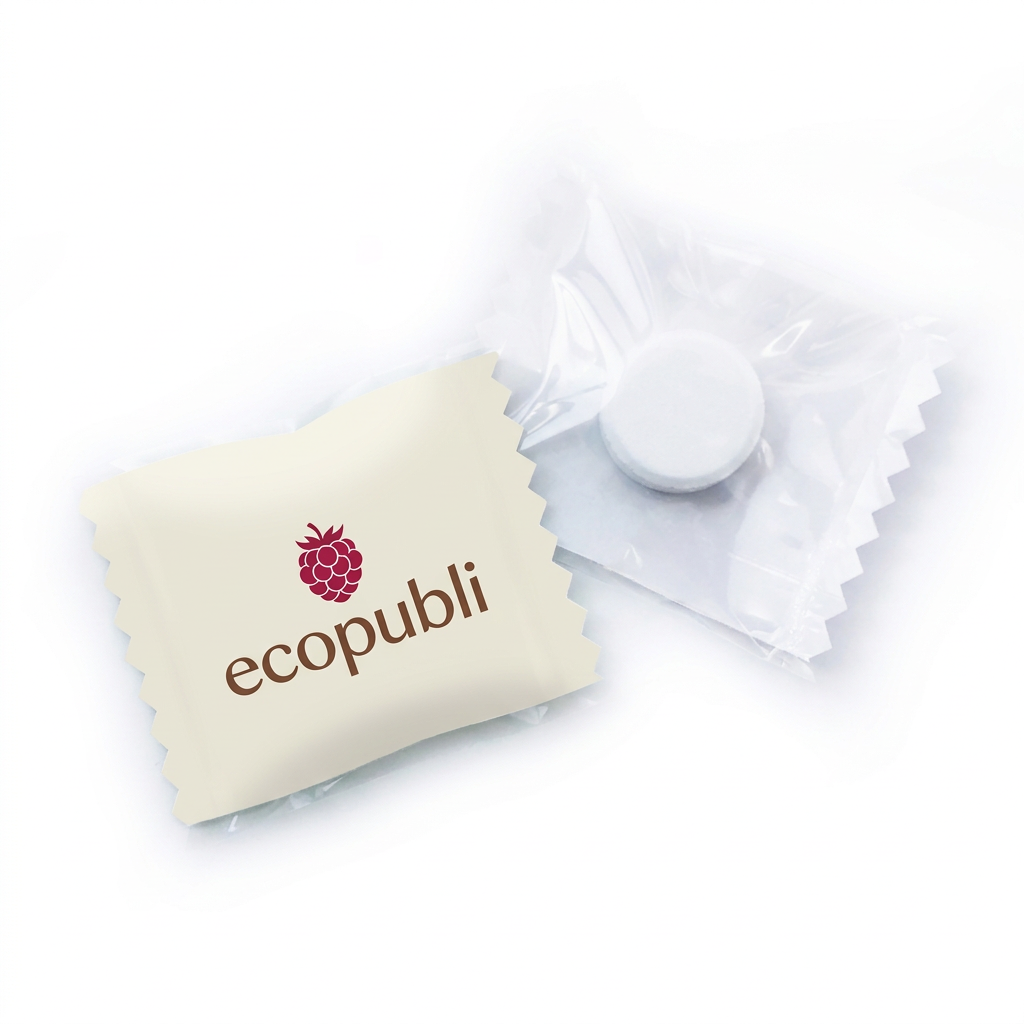Caramelo de dextrosa con logo