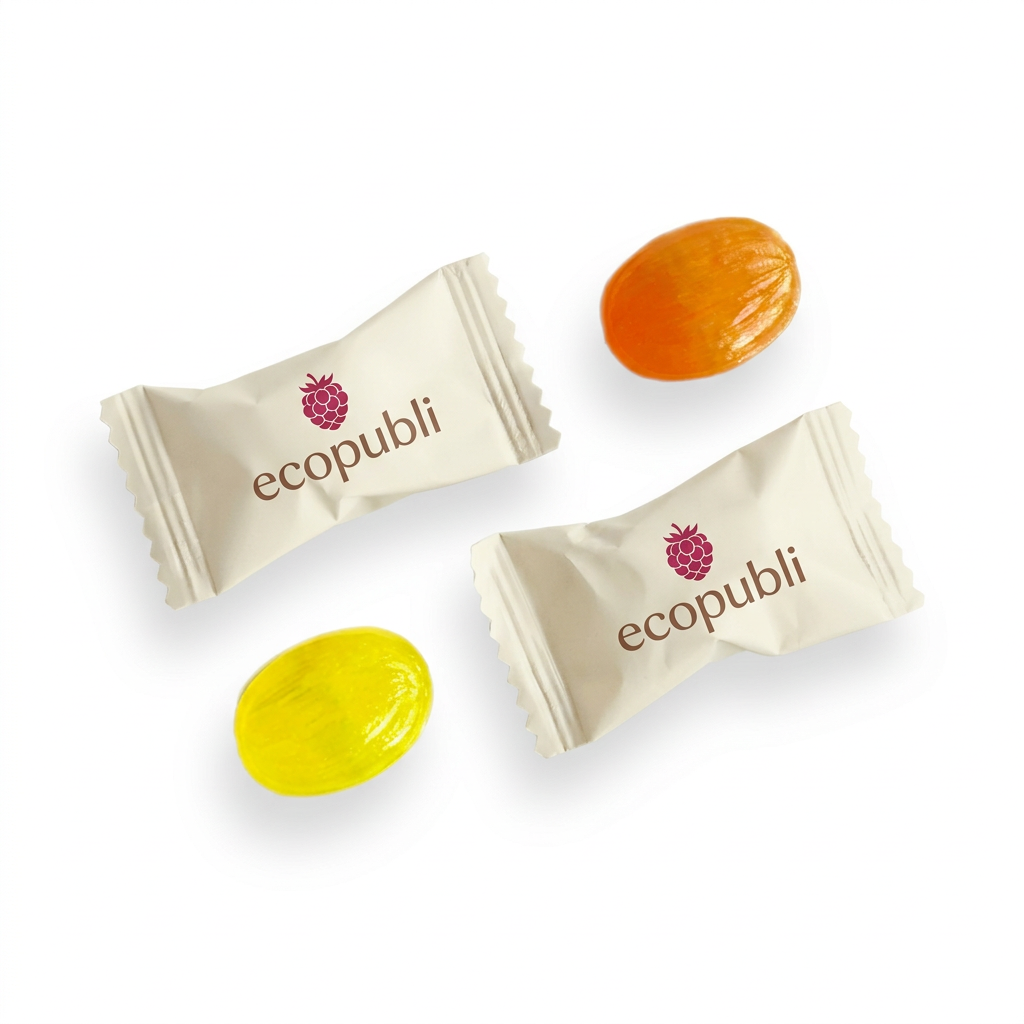 Caramelo duro con logo