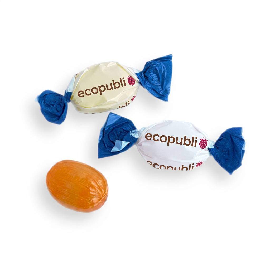 Caramelos y dulces con logo
