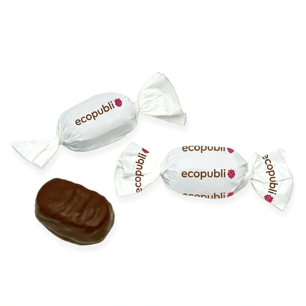 Toffee de chocolate con logo